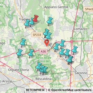 Mappa Via Galileo Galilei, 22076 Mozzate CO, Italia (3.966)