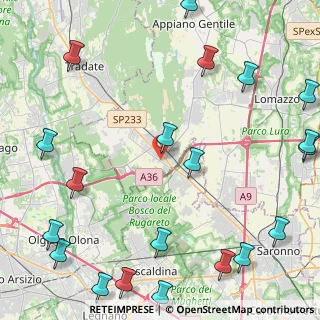 Mappa Via Galileo Galilei, 22076 Mozzate CO, Italia (6.4895)