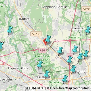 Mappa Via Galileo Galilei, 22076 Mozzate CO, Italia (5.91071)