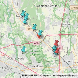 Mappa Via Galileo Galilei, 22076 Mozzate CO, Italia (4.16364)