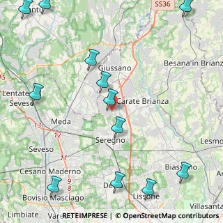 Mappa Via Giuseppe Giusti, 20833 Giussano MB, Italia (6.23462)