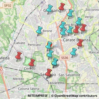 Mappa Via Giuseppe Giusti, 20833 Giussano MB, Italia (2.21)