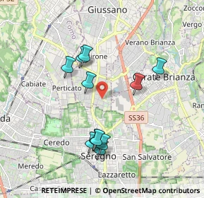 Mappa Via Giuseppe Giusti, 20833 Giussano MB, Italia (1.74091)