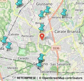 Mappa Via Giuseppe Giusti, 20833 Giussano MB, Italia (2.64455)