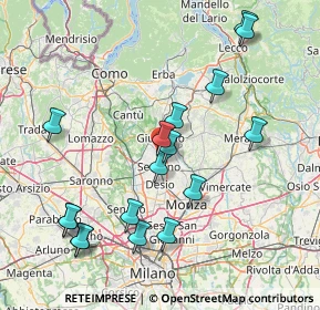 Mappa Via Giuseppe Giusti, 20833 Giussano MB, Italia (16.73647)