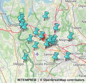 Mappa Via XXV Aprile, 21011 Casorate Sempione VA, Italia (6.28579)
