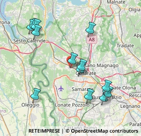 Mappa Via XXV Aprile, 21011 Casorate Sempione VA, Italia (8.30154)