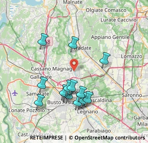 Mappa Via Colombo Cristoforo, 21054 Fagnano Olona VA, Italia (7.17)