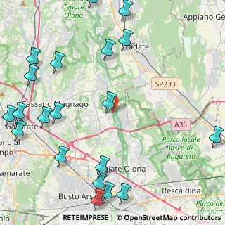 Mappa Via Colombo Cristoforo, 21054 Fagnano Olona VA, Italia (6.1855)