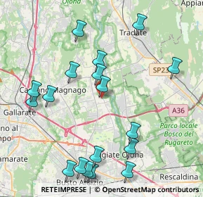 Mappa Via Alessandro Manzoni, 21054 Fagnano Olona VA, Italia (4.70278)