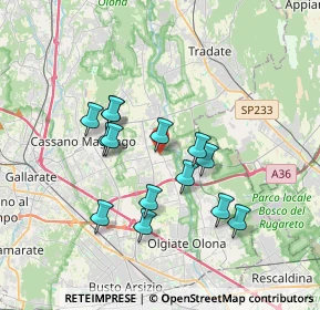 Mappa Via Alessandro Manzoni, 21054 Fagnano Olona VA, Italia (3.105)