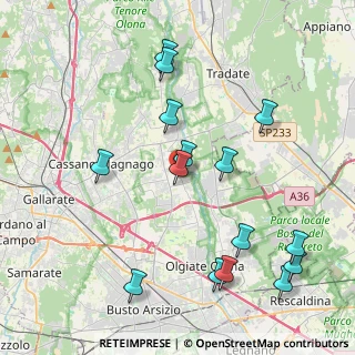 Mappa Via Alessandro Manzoni, 21054 Fagnano Olona VA, Italia (4.52)