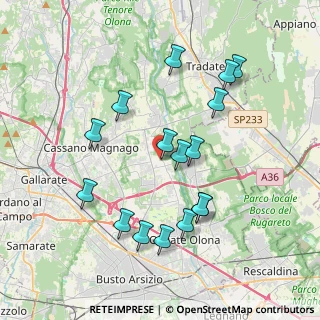 Mappa Via Alessandro Manzoni, 21054 Fagnano Olona VA, Italia (3.73647)