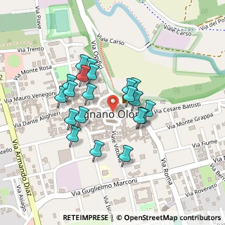 Mappa Via Alessandro Manzoni, 21054 Fagnano Olona VA, Italia (0.181)