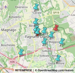 Mappa Via Alessandro Manzoni, 21054 Fagnano Olona VA, Italia (1.49417)