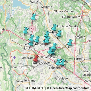 Mappa Via Alessandro Manzoni, 21054 Fagnano Olona VA, Italia (5.76105)