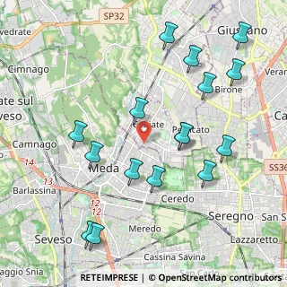Mappa Via L. da Vinci, 22060 Cabiate CO, Italia (2.23438)