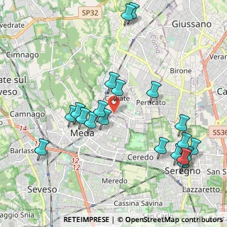 Mappa Via L. da Vinci, 22060 Cabiate CO, Italia (2.229)