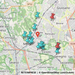Mappa Via L. da Vinci, 22060 Cabiate CO, Italia (1.71133)