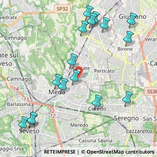 Mappa Via L. da Vinci, 22060 Cabiate CO, Italia (2.59563)