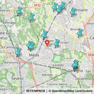 Mappa Via L. da Vinci, 22060 Cabiate CO, Italia (2.68667)