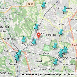 Mappa Via L. da Vinci, 22060 Cabiate CO, Italia (2.81667)