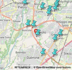 Mappa Via Costituzione, 24048 Treviolo BG, Italia (2.40857)