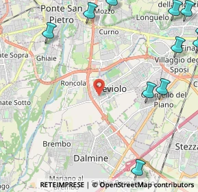 Mappa Via Risorgimento, 24048 Treviolo BG, Italia (3.57357)