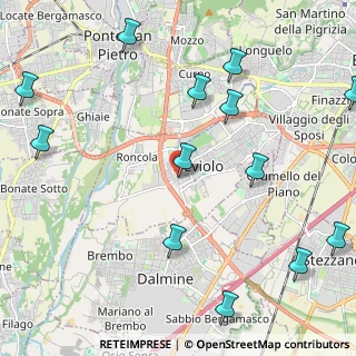 Mappa Via Risorgimento, 24048 Treviolo BG, Italia (2.81)