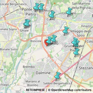Mappa Via Costituzione, 24048 Treviolo BG, Italia (2.39077)
