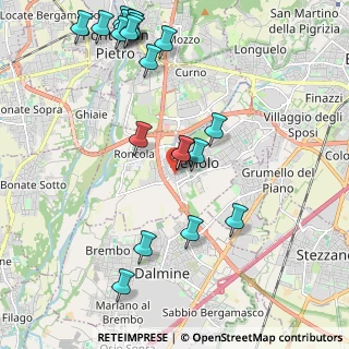 Mappa Via Risorgimento, 24048 Treviolo BG, Italia (2.4665)