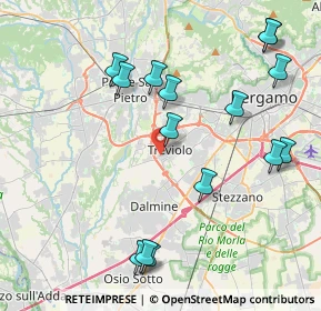 Mappa Via Risorgimento, 24048 Treviolo BG, Italia (4.55733)