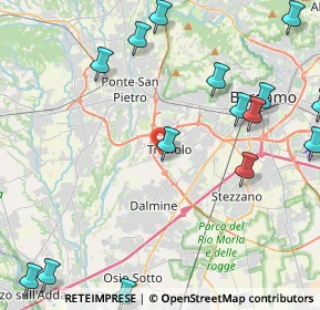 Mappa Via Risorgimento, 24048 Treviolo BG, Italia (5.75933)