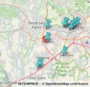 Mappa Via Risorgimento, 24048 Treviolo BG, Italia (4.08727)