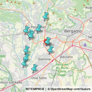 Mappa Via Costituzione, 24048 Treviolo BG, Italia (3.72909)