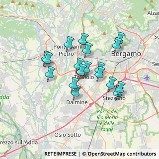 Mappa Via Risorgimento, 24048 Treviolo BG, Italia (2.88889)