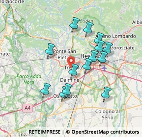 Mappa Via Risorgimento, 24048 Treviolo BG, Italia (6.56)