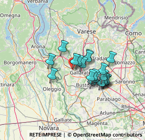 Mappa Via XXV Aprile, 21011 Casorate Sempione VA, Italia (10.226)