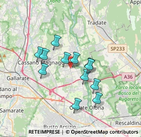 Mappa Via Trieste, 21054 Fagnano Olona VA, Italia (2.82083)