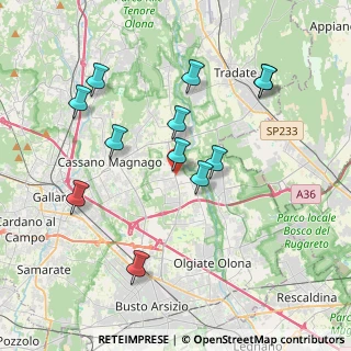 Mappa Via Trieste, 21054 Fagnano Olona VA, Italia (3.79167)