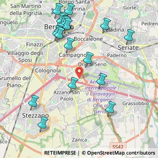 Mappa Via Aeroporto, 24050 Bergamo BG, Italia (2.504)