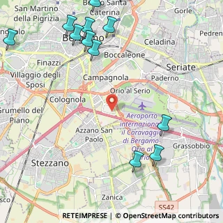 Mappa Via Aeroporto, 24050 Bergamo BG, Italia (3.14462)