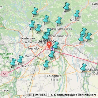 Mappa Via Aeroporto, 24050 Bergamo BG, Italia (9.3495)
