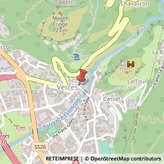 Mappa Piazza Rene' DI Challant, 4, 11029 Verrès, Aosta (Valle d'Aosta)