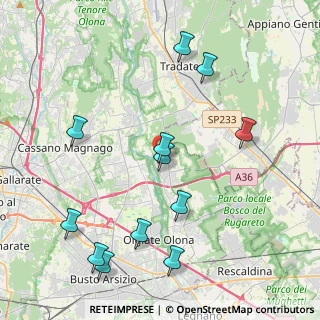 Mappa Via Giotto, 21050 Gorla Maggiore VA, Italia (4.62833)