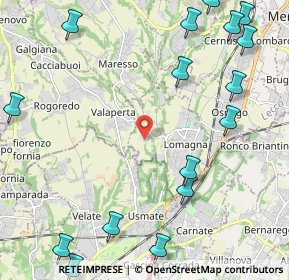 Mappa Via dei Mughetti, 23871 Lomagna LC, Italia (3.27)