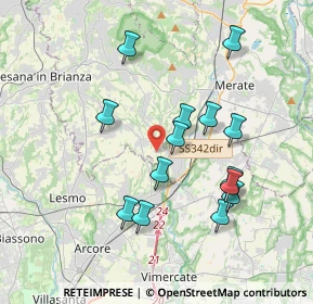 Mappa Via dei Mughetti, 23871 Lomagna LC, Italia (3.53714)