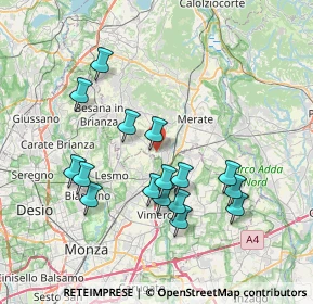 Mappa Via dei Mughetti, 23871 Lomagna LC, Italia (7.14125)