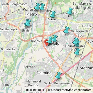 Mappa Via IV Novembre, 24048 Treviolo BG, Italia (2.41846)
