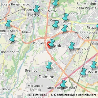 Mappa Via IV Novembre, 24048 Treviolo BG, Italia (2.88357)